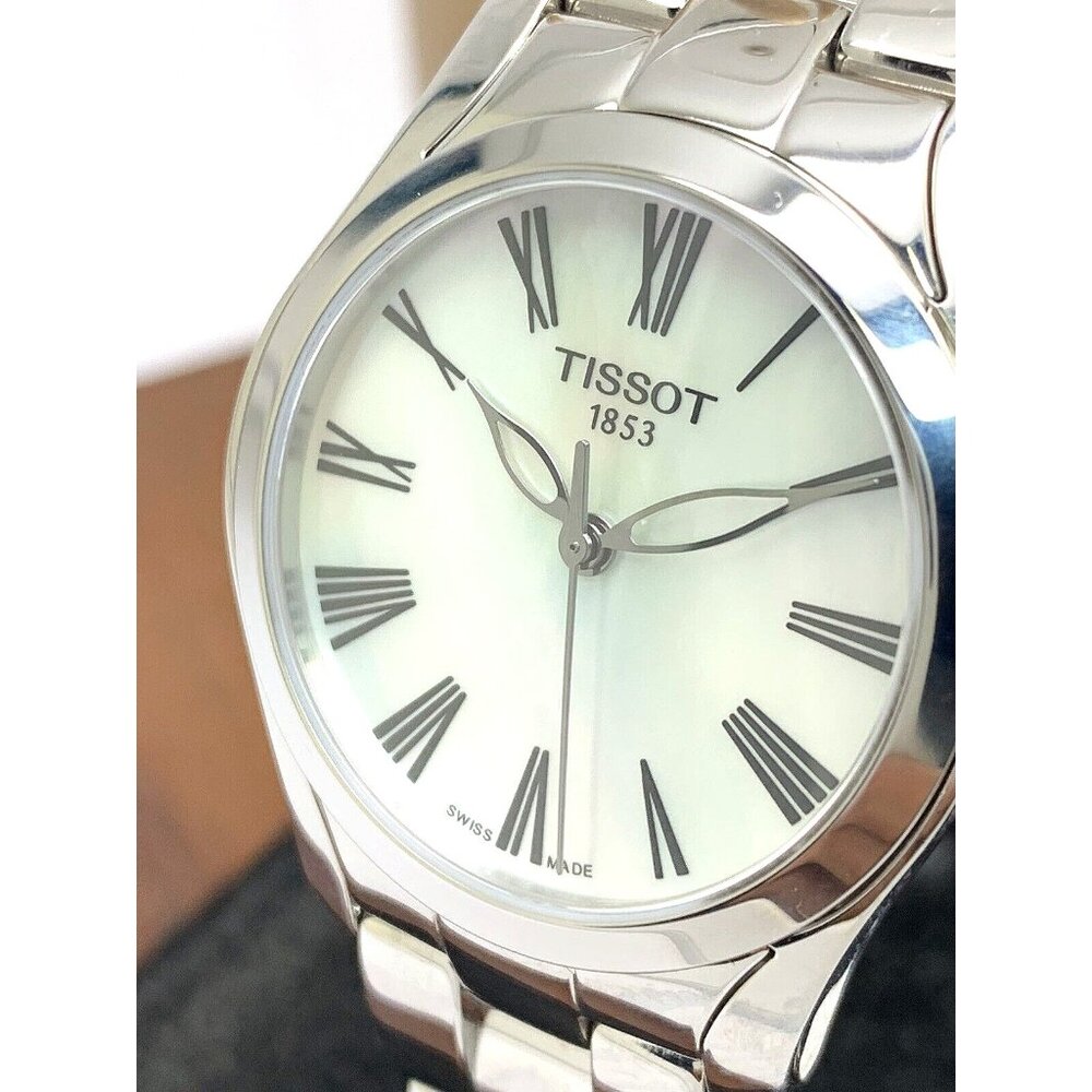 Tissot Women's Watch Swiss Quartz Mother of Pearl Dial Silver T1122101111300